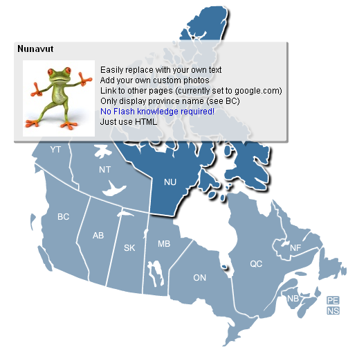 Flash Canada Map