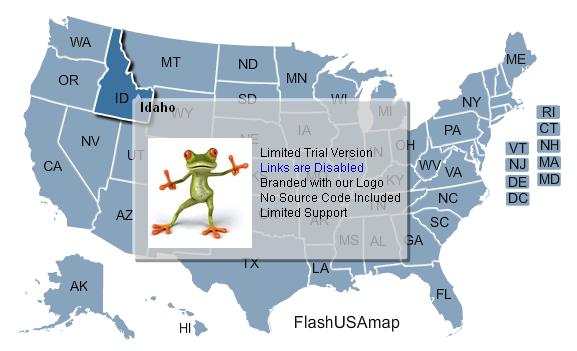 Free Flash US Map