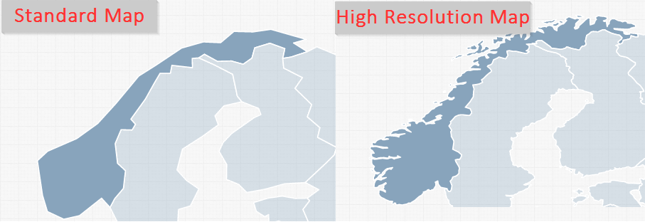 Illustration of High Resolution Map